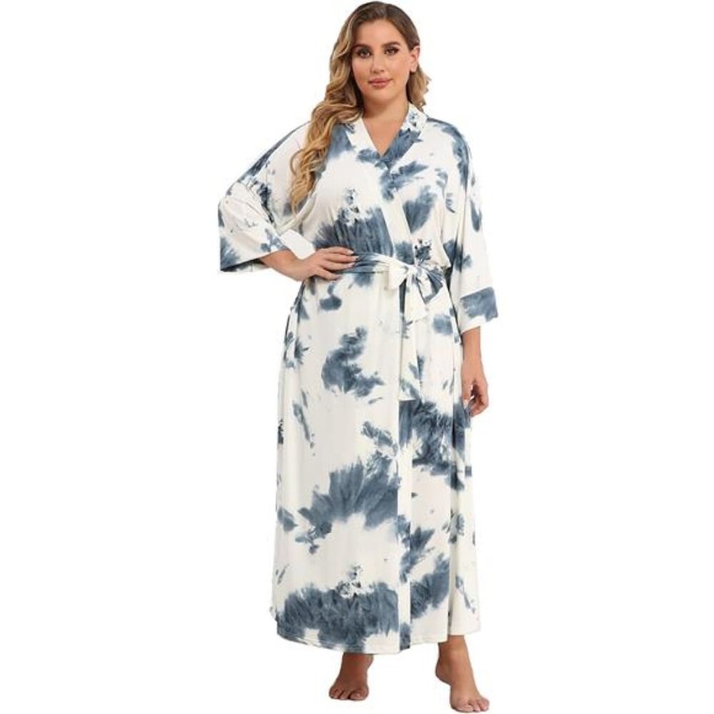 Super Shopping-zone Women's Plus Size Long Robes Kimonos Plus Size Maternity